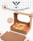 36 Packs Auto-pop up Kraft Cookie Boxes for Gift Giving 8x5.3x2 inch Brown Treat Box with Window One Second Folding Bakery Box for Donuts Candies and Biscuit
